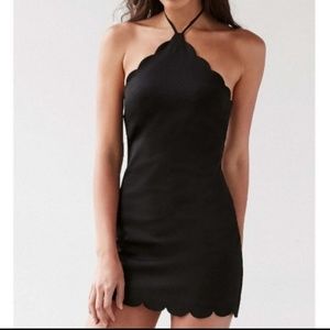 Kimchi Blue Valentine Scallop Mini Dress